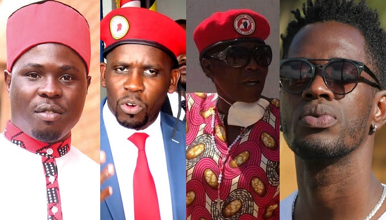 People Power's Francis Zaake, Joel Senyonyi, Lina Zedriga and Nubian Li, all on Museveni's wish list