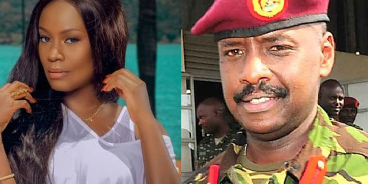 Juliana Kanyomozi and Gen Muhoozi