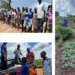 seeds distribution in the refugee settlement and ongoing plantation