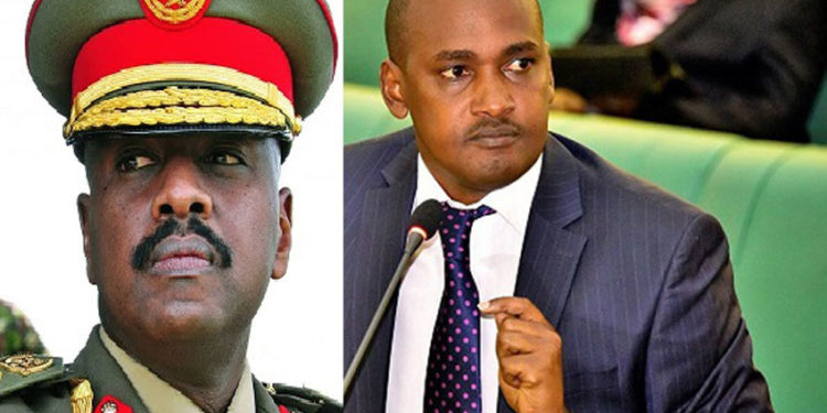 Gen Muhoozi Kainerugaba and Minister Frank Tumwebaze