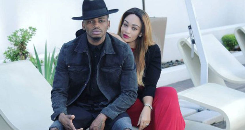 Diamond Platnumz with ex-lover Zari Hassan