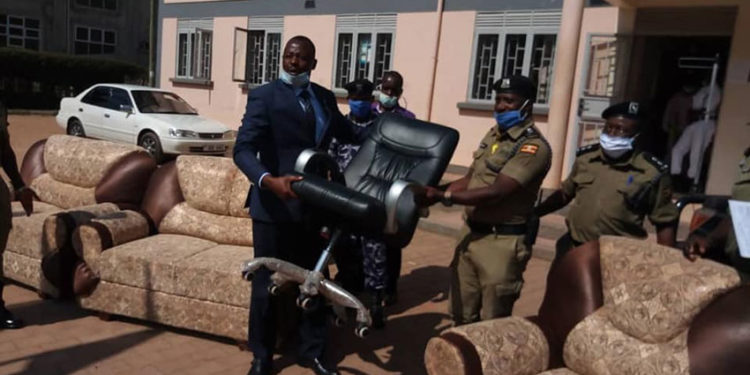 Bishop Bakashaba with Kabale DPC