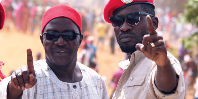 Jeema president Asuman Basalirwa and Bobi Wine