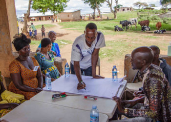 Financial literacy training participants in Rwamwanja Refugee  settlement Photo-Kristina Jervell