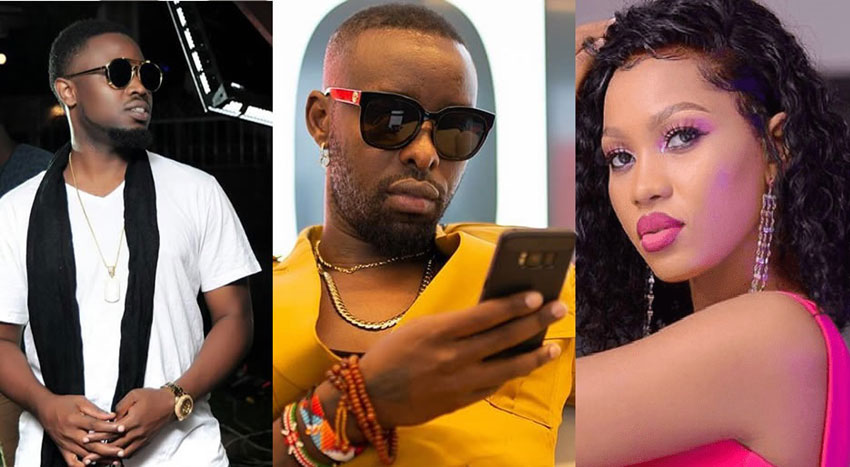 L-R: Daddy Andre, Eddy Kenzo and Spice Diana