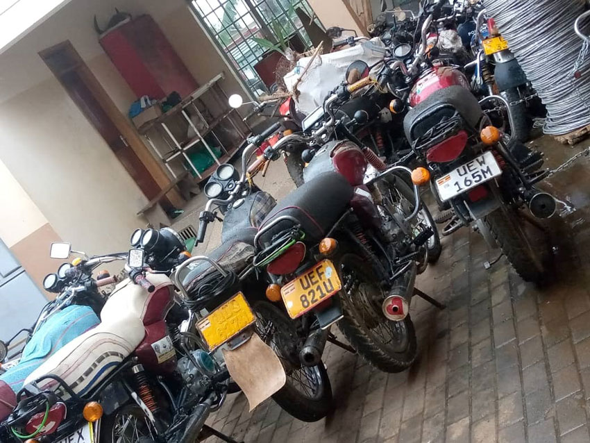 Impounded motorcycles