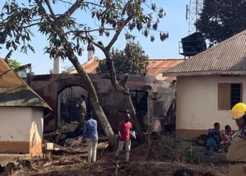 traditional houses at Kasubi fire gutted