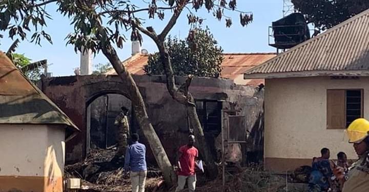 traditional houses at Kasubi fire gutted