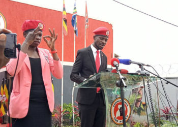 Bobi Wine during the launch of People Power and NUP merger