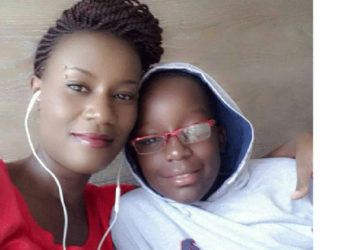 Juliana with her late son Keron