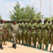 President Museveni inspects a parade during the pass out of 6,239 Local Defence Unit (LDU) trainees at Kaweweta Military Training School on March 15, 2019