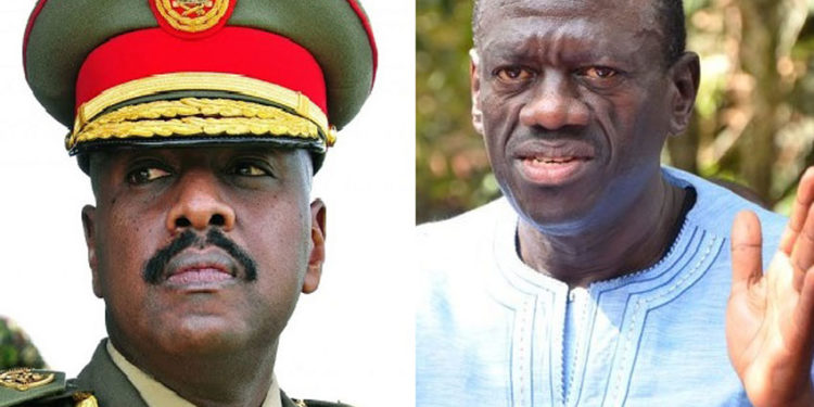 First Son Muhoozi Kainerugaba and Dr Kizza Besigye