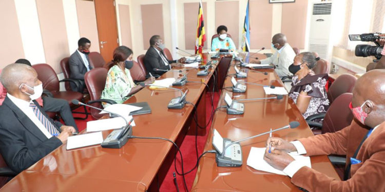 Former RDCs meeting the Speaker of Parliament on Monday