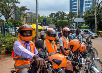 Safeboda riders in Uganda