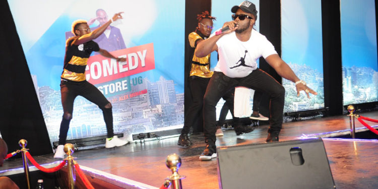 Singer Bebe Cool performing at Comedy Store