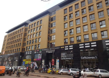 Kampala Boulevard, one of the city buildings owned by businessman Sudhir Ruparelia