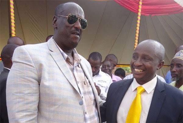 L-R: OWC boss Gen Salim Saleh and businessman Moses Karangwa