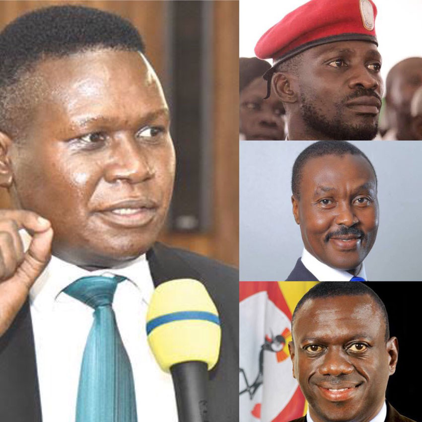 DP's Norbert Mao, NUP's Bobi Wine, ANT's Mugisha Muntu and FDC's Kizza Besigye