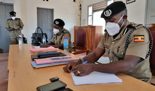 Kkooti ya Poliisi bwe yali etudde e Masaka gye buvuddeko