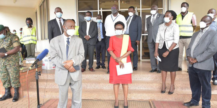 Health Ministry officials during the flag off on Wednesday