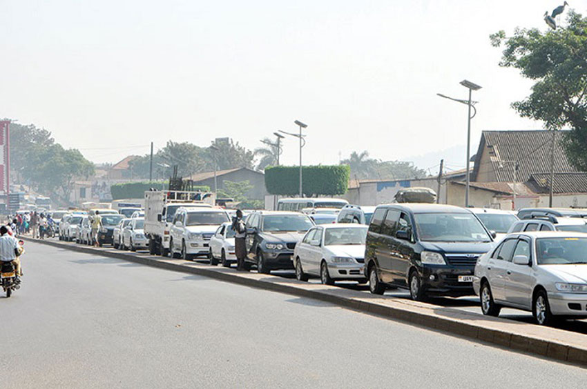 Traffic jam in Kampala