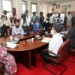 Artistes meeting Speaker Kadaga on Tuesday