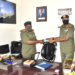 Brig Richard Karemire handing over office to Brig Flavia Byekwaso