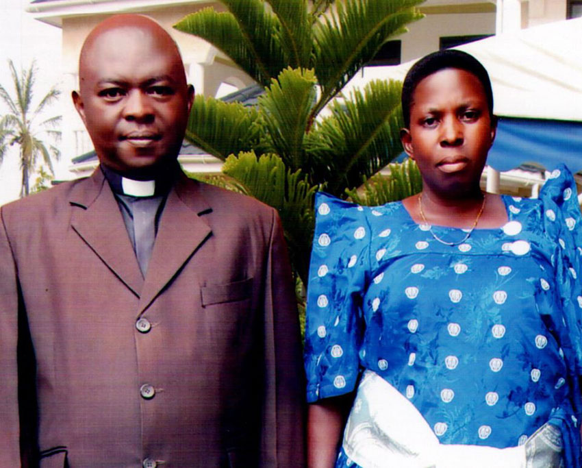 Rev. Canon Nason Baluku with his wife