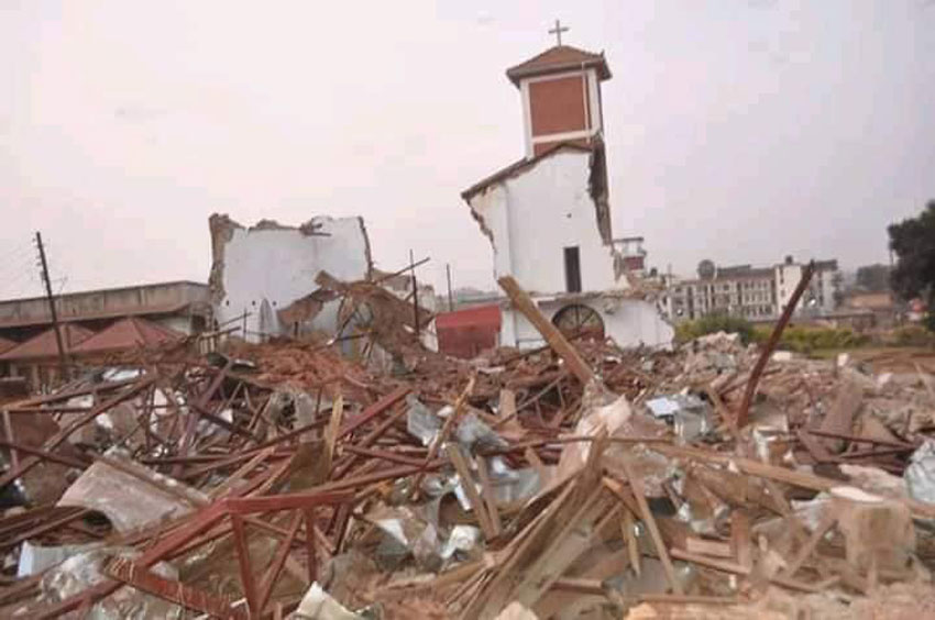 Demolished St Peter's Church Ndeeba