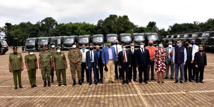 India donates buses, motorcycles to UPDF