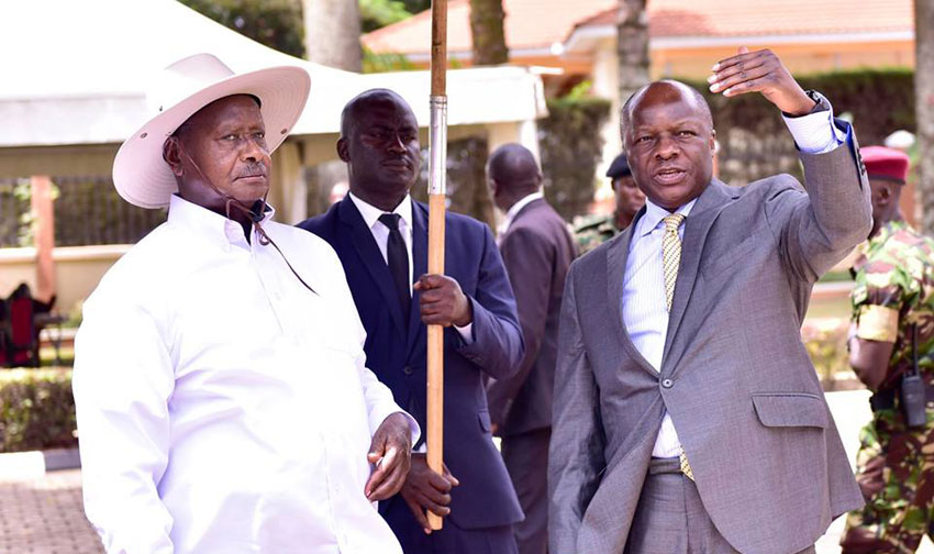 President Museveni with Kabaka Mutebi