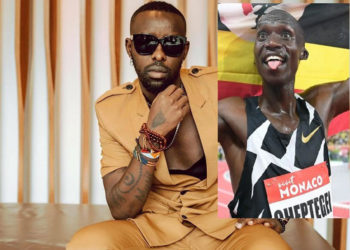 Eddy Kenzo and Joshua Cheptegei