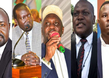 L-R: MPs Nsamba, Nambeshe, Ssebagala, Kalwanga and Zaake