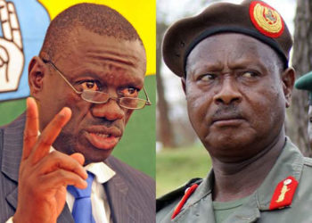 Dr Kizza Besigye and President Museveni