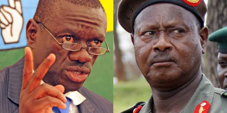 Dr Kizza Besigye and President Museveni