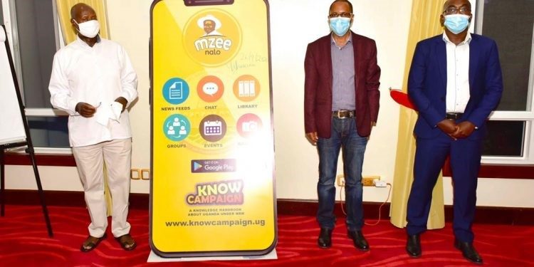 Museveni launching the app on Monday
