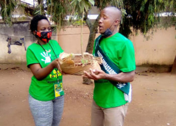 Comedian Publicity Nateete after being unveiled as a Green Ambassador