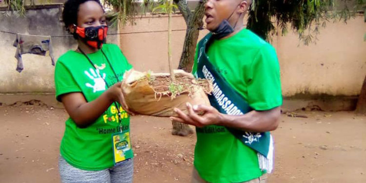 Comedian Publicity Nateete after being unveiled as a Green Ambassador