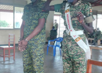 Sentenced UPDF soldier put  in handcuffs