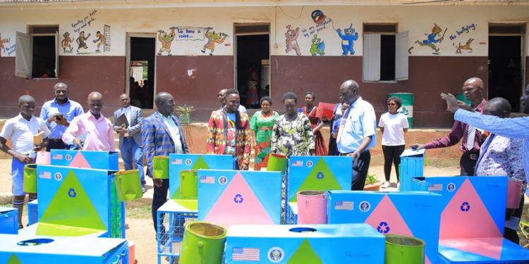 After the launch of Clean Air Campaign, each school was given 16 and the head teachers and environment teachers agreed to become ambassadors for change by starting to sort waste