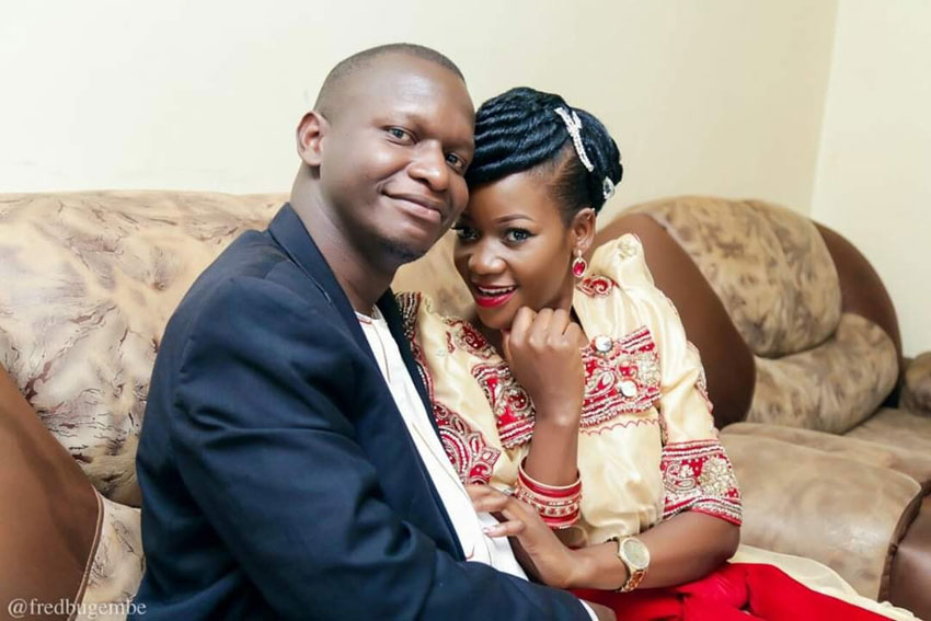 Dr Joel Isabirye with his ex-lover Natie K