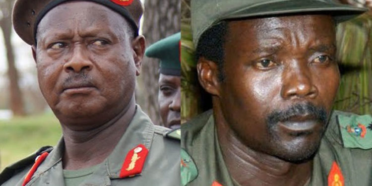 President Museveni and LRA leader Joseph Kony