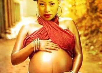 Edited photo showing Sheebah pregnant