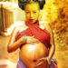 Edited photo showing Sheebah pregnant