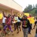 Entertainers in Kigezi region protesting over Museveni cash