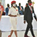 Barbie and Nubian during the nomination function of Bobi Wine on Tuesday