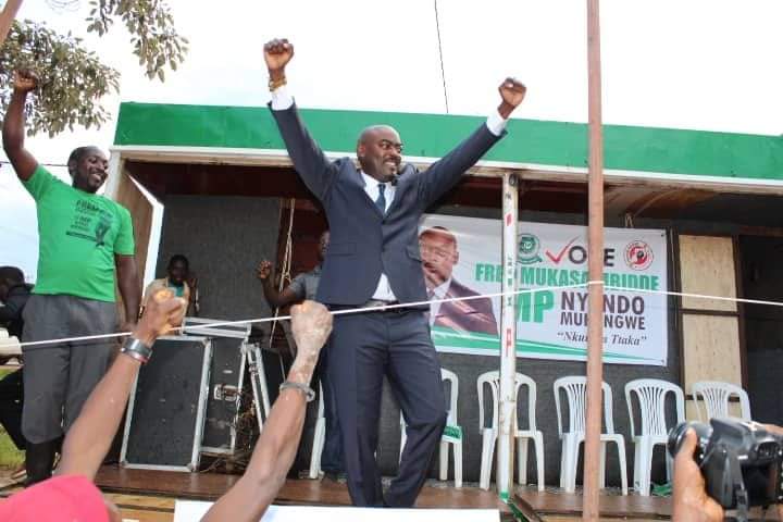 Mbidde campaigning in Masaka on Monday