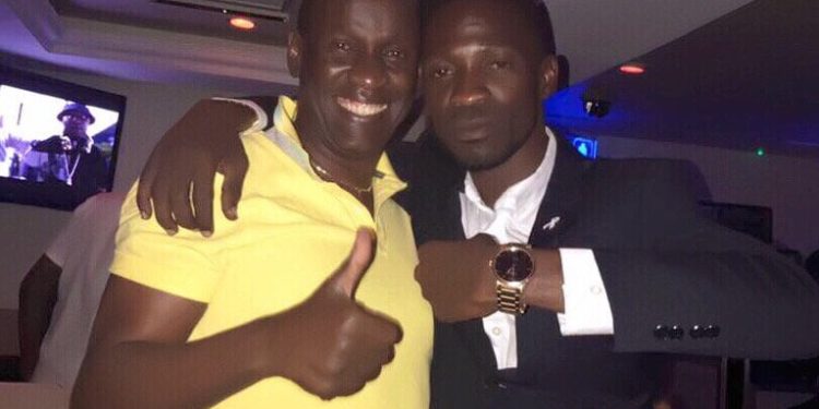 Capt Mike Mukula with Bobi Wine a few years ago