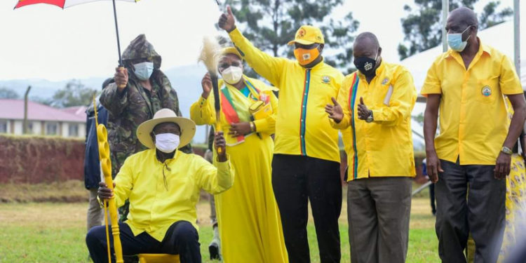 Museveni in Bugisu sub region on Tuesday