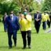 Museveni with Ethiopia delegation led by Deputy Prime Minister Hassen